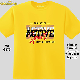 RUN FASTER - ACTIVE SPORT - MOVING FORWARD, mã G173. Hãy tỏa sáng như kim cương, qua chiếc áo thun Goking siêu hot cho nam nữ trẻ em, áo phông cặp đôi, gia đình, đội nhóm