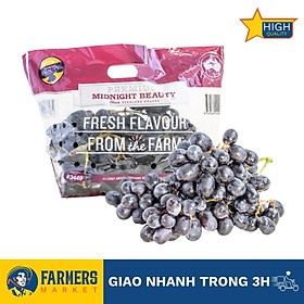 Nho đen không hạt Midnight Beauty Úc - Nho cứng trái, giòn, ngọt đậm mọng nước