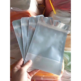 Mua 1 Túi zip đáy đứng mặt bạc mặt trong kích thước 12cm x 19cm