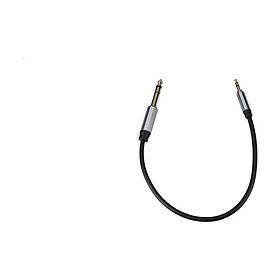 3.5mm to 6.5mm Audio Cable 3.5mm to 6.5mm Male to Male Connection Cable Aluminum Alloy Shell for Phone Laptop Stereo