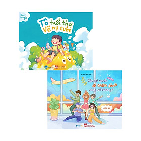 Combo Sách Tô Màu Chữa Lành - Tô Tuổi Thơ - Vẽ Nụ Cười + Cậu Có Muốn Đi Chữa Lành Cùng Tớ Không ? (Bộ 2 Cuốn) - VT