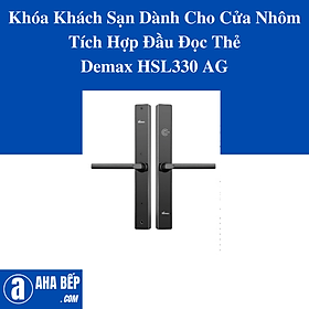 Mua Khóa Khách Sạn Dành Cho Cửa Nhôm Tích Hợp Đầu Đọc Thẻ Demax HSL330 AG . Hàng Chính Hãng