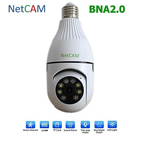 Camera IP WiFi Quay Quét 360 độ NetCAM BNA2.0, Độ phân giải 2.0MP, Theo dõi hoạt động trên App ICSEE - Hàng chính hãng
