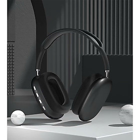 Tai nghe chụp tai Bluetooth không dây Bass siêu mạnh có micro có khe cắm thẻ TF khử tiếng ồn - Hàng chính hãng