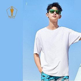 Áo Thun Nam Nữ Phom Rộng Unisex(Free size Cổ Tròn Vải Cotton Co Giãn Dày Dặn Phông Trơn Basic Nhiều Màu Tay Ngắn