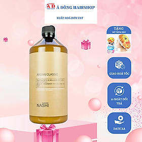 [+Tặng mũ trùm] DẦU XẢ PHỤC HỒI NASHI ARGAN SIÊU MỀM MƯỢT 1000ML