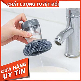 Mua HH Dụng Cụ Chà Xoong Nồi Kèm Hủ Đựng Nước Rửa Chén Tiện Lợi