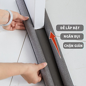 Mua MIẾNG ĐỆM XỐP CHÈN LẮP KHE CỬA THÔNG MINH DÀI 1M CHỐNG KẸP TAY CHÂN CHO BÉ  CHỐNG ỒN  CHỐNG BỤI  CHỐNG CÔN TRÙNG VÀO NHÀ  CHỐNG THOÁT HƠI ĐIỀU HÒA MÁY LẠNH - ĐỒ DÙNG GIA ĐÌNH THÔNG MINH