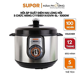 Nồi Áp Suất Điện Cơ 2 Lồng Nồi Supor - CYYB50YA10VN-100-Hàng chính hãng