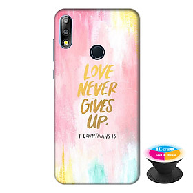Ốp lưng điện thoại Asus Zenfone Max Pro M2 hình Tình Yêu Vĩnh Hằng Mẫu 1 tặng kèm giá đỡ điện thoại iCase xinh xắn - Hàng chính hãng