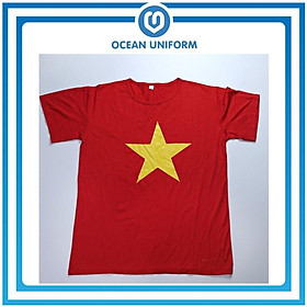 Áo cờ đỏ sao vàng nam nữ sao đặc cotton cao cấp Ocean Uniform