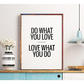 Mua Tranh treo tường | - Typography-Do What You Love Love 152   tranh canvas giá rẻ