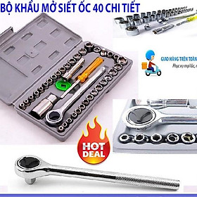 Bộ Sửa Chữa Đa Năng 40 Chi tiết, Bộ Khẩu Mở Siết Ốc Đa Năng