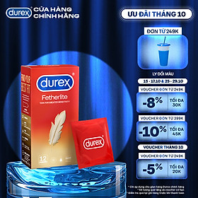 Bao cao su Durex Fetherlite Hộp 12 Bao