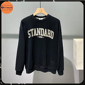 Áo nỉ sweater mịn đẹp, Áo sweater chất đẹp kiểu dáng Hàn Quốc in Standard mã NZ621