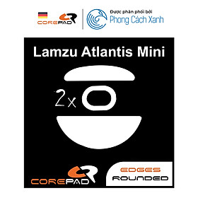 Feet chuột PTFE Corepad Skatez Lamzu Atlantis Mini Wireless (2 bộ) - Hàng Chính Hãng