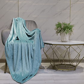 Mền tuyết NIN House - Grass Green (2 size) 1m3x2m, 1m6x2m 100% Microfiber, chăn hè cao cấp, chăn lông tuyết nhung kiểu dáng Hàn Quốc