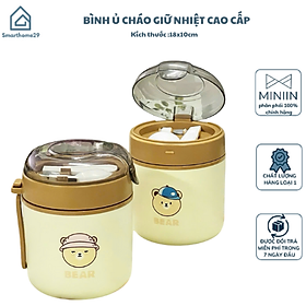Mua Bình Ủ Cháo DEAR LITTLE BEAR Kèm Muỗng  Túi Xách  Nhựa Không BPA  Inox 304 An Toàn - HÀNG CHÍNH HÃNG MINIIN