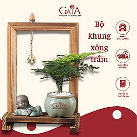 Mua Bộ thác trầm xông trầm gốm sứ cao cấp  khung xông trầm chú tiểu phong thủy