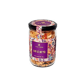 Lisa Food - Khô Gà Bơ Tỏi - Hũ Thủy Tinh 200Gr  