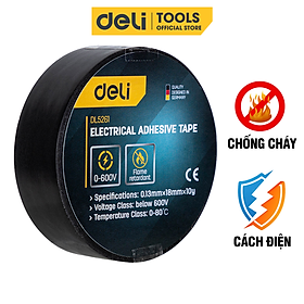 Mua Băng Dính Cách Điện Deli - Chất Liệu Chống Cháy Hiệu Quả - Sử Dụng An Toàn Cho Gia Đình - EDL5261