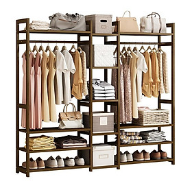 Mua Tủ treo quần áo gỗ tre Tủ Treo Quần Áo Gỗ KORE Kệ Treo Quần Áo Lắp Ráp Tiện Lợi Gỗ Thông Nhập Khẩu Phong Cách Hàn Quốc
