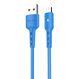 Cáp sạc nhanh Micro USB Hoco, hỗ trợ sạc nhanh 2A, chất liệu TPE siêu bền, hạn chế rối, dài 120cm dành cho Samsung, Xiaomi, Huawei, Vivo, Sony, X30 - Hàng chính hãng
