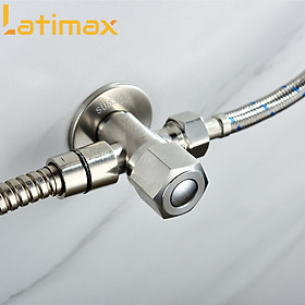 Mua Van chia nước  van giảm áp T cầu Inox 304 chia 2 đường nước có khóa Latimax VGA2 cao cấp