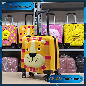 Vali Kéo Trẻ Em. Vali Size 18 inch Cho Bé Trai Và Gái, Dập Nổi 3D Dễ Thương
