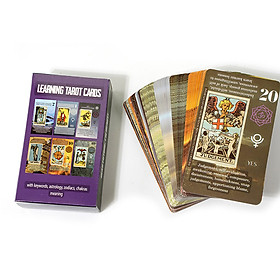 Bộ Bài Learning Tarot Cards 78 Lá Bài Tặng Đá Thanh Tẩy