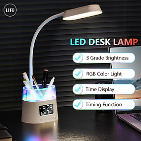 Đèn led Để Bàn xiaomi youpin 3Lilife 3 Cấp Độ Có Thể Điều Chỉnh Thời Gian Nhắc Nhở Và Tắt Kèm Hộp Đựng Bút Giá Đỡ