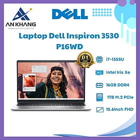 Mua Laptop Dell Inspiron 3530 P16WD (i7 1355U/ 16GB/ 1TB SSD/ 15.6 inch FHD/ Win 11/ Office/ Silver/ 1Y) - Hàng Chính Hãng