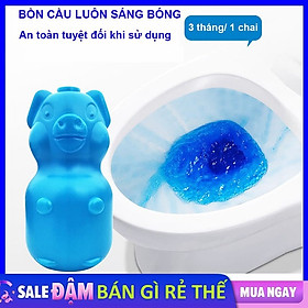 Lọ Thả Bồn Cầu CON HEO Tẩy Khử Mùi Thế Hệ Mới - Viên Thả Xả Toilet Diệt Khuẩn, Tẩy Sạch Vệ Sinh Vết Bám Bẩn