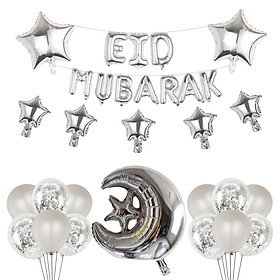 Aluminum Film Eid Mubarak Balloons Kids Toy Home Decor Photo Prop Muslim Islamic Party Supplies Eid Balloons