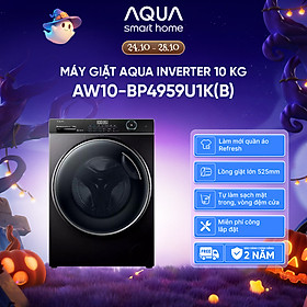 Máy giặt Aqua Inverter 10 kg AW10-BP4959U1K(B) - Bảo hành 2 năm - Hàng chính hãng