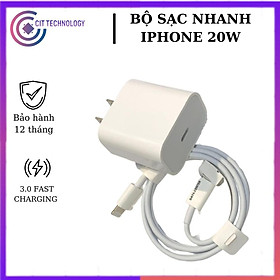 Mua BỘ CỦ SẠC + CÁP SẠC NHANH 18W FOXCONN CỔNG TYPE C TO LIGHTNING