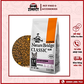 Thức ăn hạt cho mèo trưởng thành Nature Bridge gói 1kg