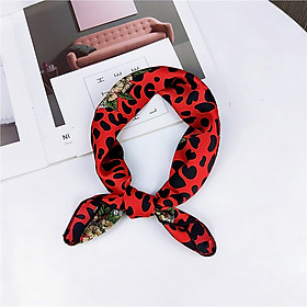 Khăn lụa vuông turban thắt nơ quấn tóc size 48*48cm