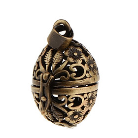 Essential Oil Diffuser Perfume Copper Hollow Locket Pendant Charms Jewelry