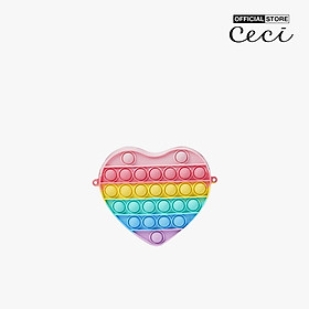 CECI - Túi đeo chéo nữ trái tim thiết kế bấm bong bóng xinh xắn CC11-10000001