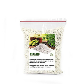 Đá Perlite (đá trân châu)-chất dinh dưỡng, điều hòa nhiệt độ độ ẩm cho đất trồng-thích hợp để trồng hoa, trồng hoa  hồng,sen đá-500gr