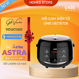 Mua Nồi Cơm Điện Đa Năng UNIE UEC1572B Sang Trọng Tiêu Chuẩn Đức Gồm 16 Chương Trình Nấu Dung Tích 1.5 Lít Dùng Cho Gia Đình 3-4 Người Công Suất 600 W - Hàng Chính Hãng