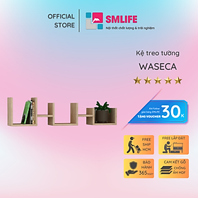 Kệ trang trí gỗ kiểu dáng nhỏ gọn SMLIFE Waseca