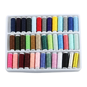 39 Colors 200Yard Polyester Sewing Thread Spools Assortment for Fabrics By Hand Machine DIY Quilting Needlepoint Embroidery