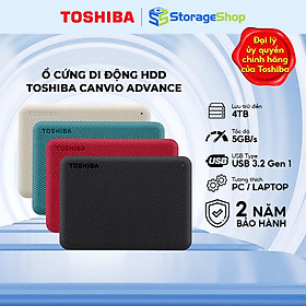 Ổ Cứng Gắn Ngoài HDD Toshiba Canvio Advance Hàng Chính Hãng