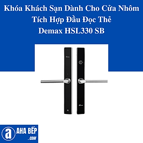 Mua Khóa Khách Sạn Dành Cho Cửa Nhôm Tích Hợp Đầu Đọc Thẻ Demax HSL 330 SB . Hàng Chính Hãng