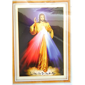 Mua Tranh thêu chữ thập Lòng Thương Xót Của Chúa (44x62cm) chưa thêu