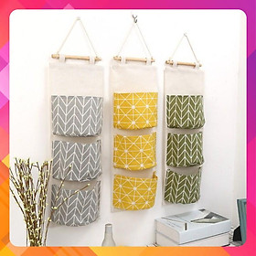 Mua Túi vải treo tường 3 ngăn tiện lợi
