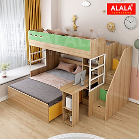 Mua Giường tầng ALALA165 đa năng/ Miễn phí vận chuyển và lắp đặt/ Đổi trả 30 ngày/ Sản phẩm được bảo hành 5 năm từ thương hiệu ALALA/ Chịu lực 700kg