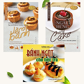 Combo 3 cuốn học làm bánh ngọt